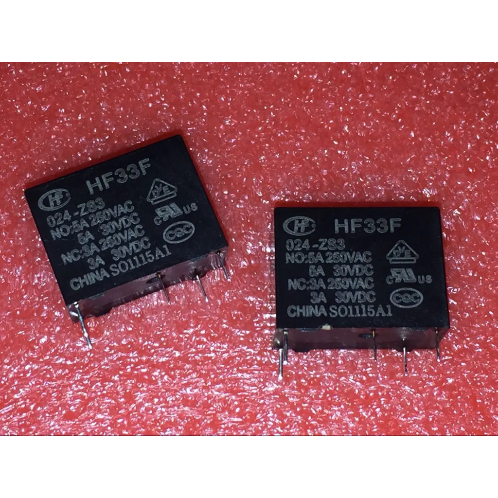 <0> จัดส่งฟรี 10 ชิ้น รีเลย์ใหม่ 100% ของแท้ HF33F-24V-ZS3 HF33F-024-ZS3 HF33F 024-ZS3 JZC-33F-024-Z