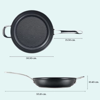 ANOLON X กระทะทอดอลูมิเนียม มีหูจับ ขนาด 30 ซม. Frying Pan(14384-T)