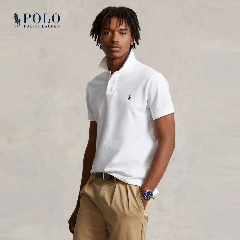 Polo Ralph Lauren POLO เสื้อโปโล รุ่น MNPOKNI1N820078 สี 100 WHITE