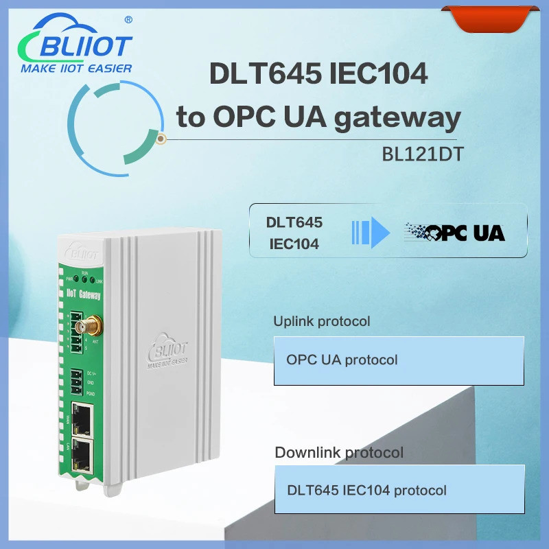 Bliiot โปรโตคอลอุตสาหกรรม เกตเวย์แปลงอัจฉริยะ มิเตอร์อัจฉริยะ DLT645 รองรับ opc ua อีเธอร์เน็ต wifi