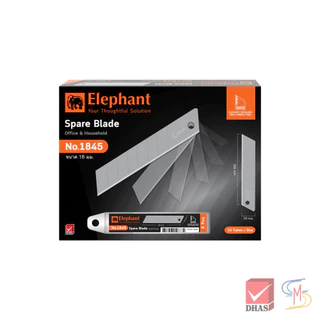 Elephant ตราช้าง ใบมีด ใบมีดคัตเตอร์ No.1845 (45°) 18 มม. TU10 จำนวน 6 ใบ/หลอด