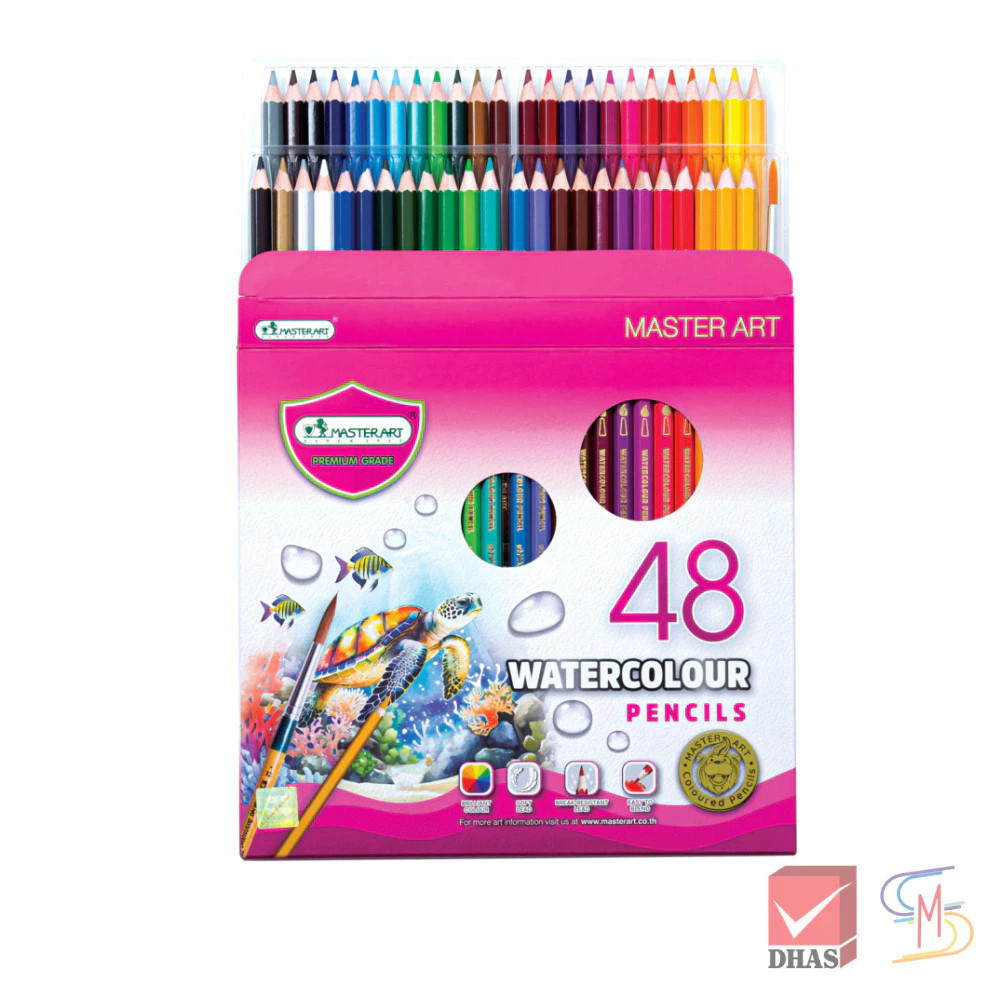 Master Art มาสเตอร์อาร์ต สีไม้ สีไม้ระบายน้ำ 48 สี (1 กล่อง)