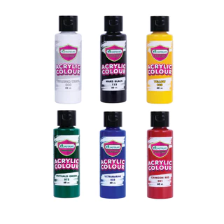 Master Art มาสเตอร์อาร์ต สีอะคริลิค 60 มล. 6 เฉดสี จำนวน 1 ขวด