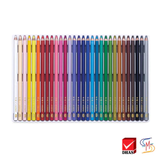 Kioku คิโอคุ สีไม้ ดินสอสีไม้ 30 สี แท่งกลม สไตล์ญี่ปุ่น (1 กล่อง)