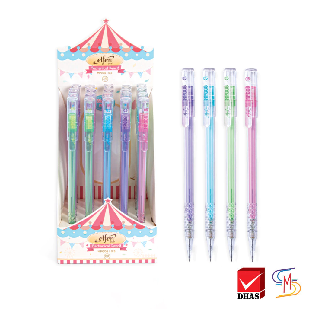 Elfen Plus ดินสอ ดินสอกด รุ่น MP006 คละสี จำนวน 1 แท่ง