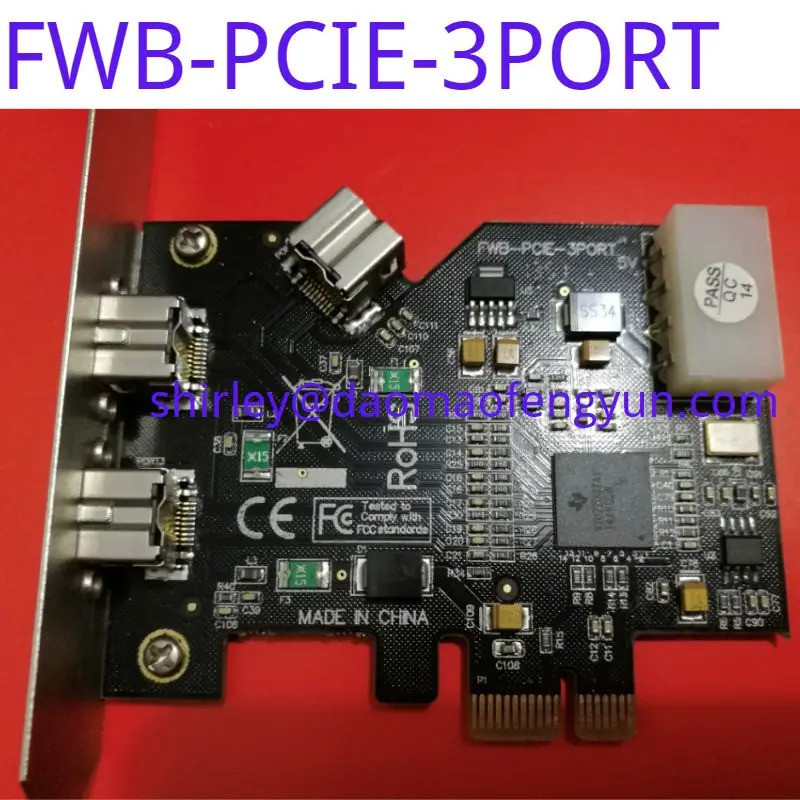 การ์ดการรับภาพกล้องอุตสาหกรรม FWB-PCIE-3PORT มือสอง