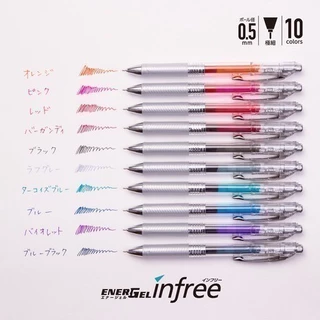 ปากกาเจล เพ็นเทล Pentel Energel Infree รุ่น BLN75TL และ ไส้ปากกาขนาดหัว 0.5 MM