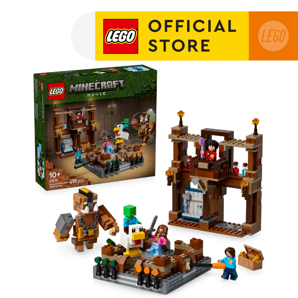 LEGO Minecraft 21272 Woodland Mansion Fighting Ring (491 Pieces)