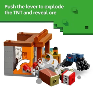 LEGO Minecraft 21269 The Armadillo Mine Expedition (247pcs.), Building Blocks, Kids Toy
