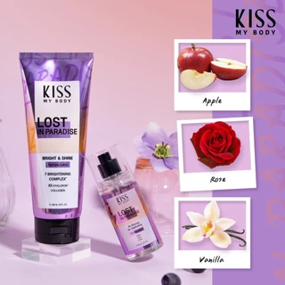[แพ็คคู่] Kiss My Body น้ำหอม Body Mist กลิ่น Lost in Paradise 88 ml. 2ชิ้น