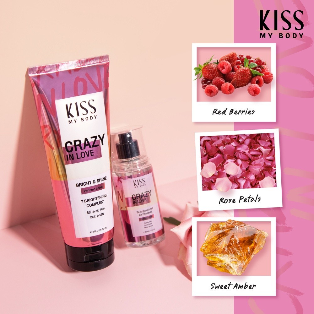 Kiss My Body โลชั่นน้ำหอม Bright & Shine 226g. หรือ สเปรย์น้ำหอม 88ml. (มีให้เลือก 6 กลิ่น) - รูปที่ 4