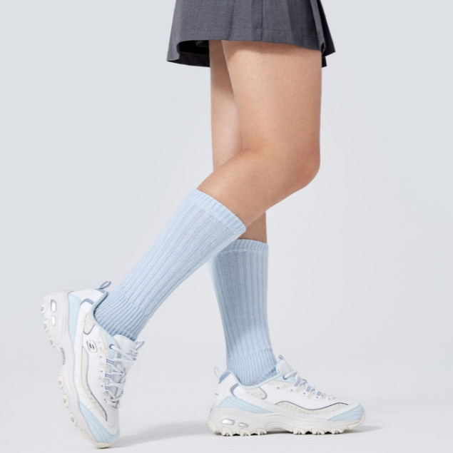 Skechers สเก็ตเชอร์ส รองเท้าผู้หญิง Women Online Exclusive D'lites Sport Shoes - 150547-WLB - Air-Cooled Memory Foam
