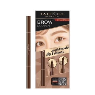 แทททู โปร อายบราว ดูโอ เพน 01 - 4.6 กรัม TATTOOPRO EYEBROW DUO PEN 01 - 0.46 g (ดินสอเขียนคิ้ว)