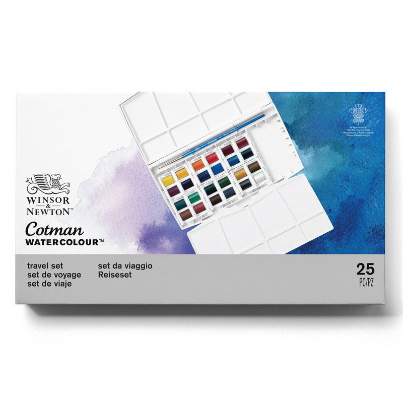 Winsor&Newton Cotman สีน้ำ ชุดสีน้ำก้อน ฟิวพลัส 24 สี #0390376 จำนวน 1 กล่อง — صورة 2