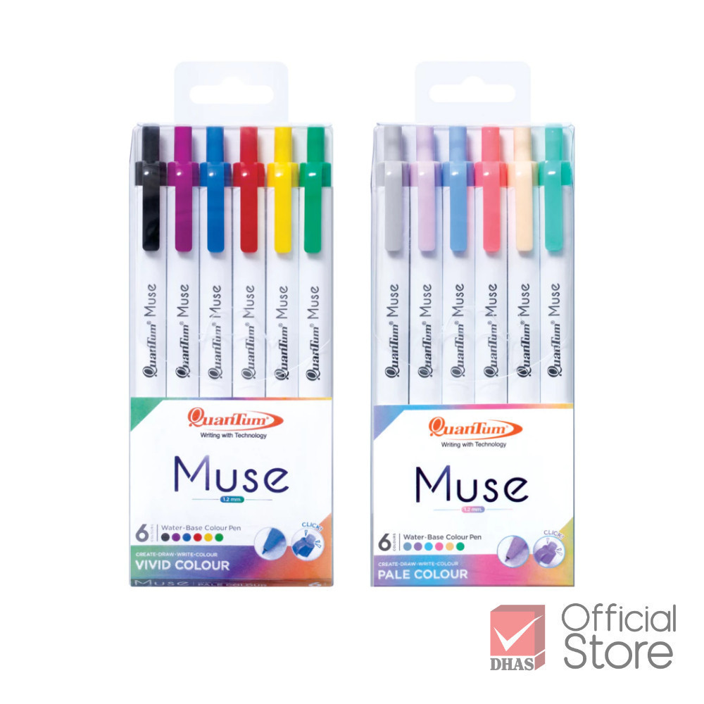Quantum ปากกา ปากกาเมจิกมิวซ 6 เฉดสี จำนวน 6 ด้าม