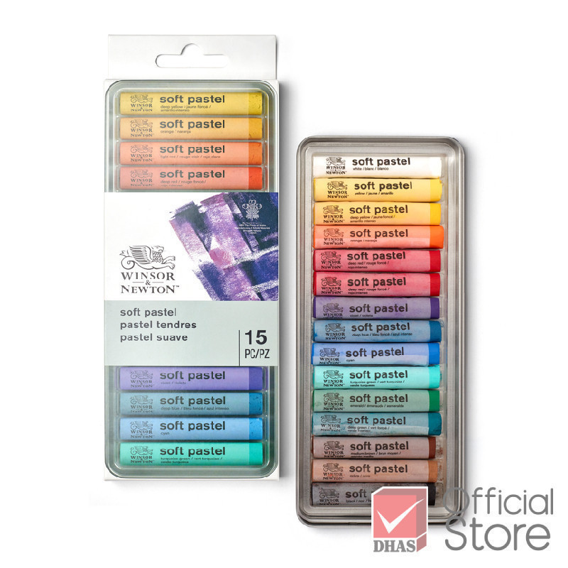 Winsor&Newton สีชอล์ก ชุดสีชอล์ก ซอฟท์พาสเทล 15 ชิ้น จำนวน 1 กล่อง ( สีชอล์ค ) — صورة 3