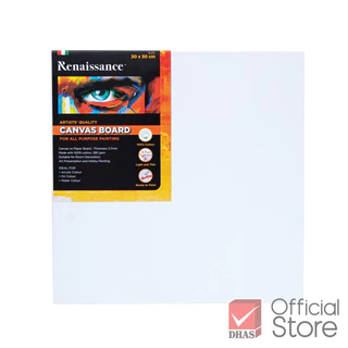 Renaissance เฟรมผ้าใบวาดรูป แคนวาส แคนวาสบอร์ด ขอบหนา 3.7mm. 280 gsm. จำนวน 1 ชิ้น