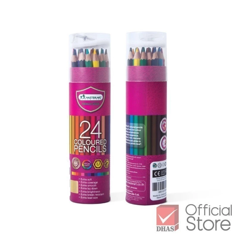 Master Art สีไม้ 24 สี ทรงกระบอก thumbnail 4