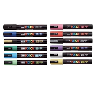 Uni ปากกา ปากกามาร์คเกอร์ Posca PC-5M จำนวน 1 ด้าม