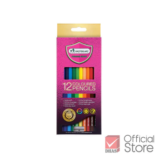 Master Art สีไม้ 12 สี รุ่นใหม่ (แท่งยาว) ระบายนุ่ม - 1 กล่อง