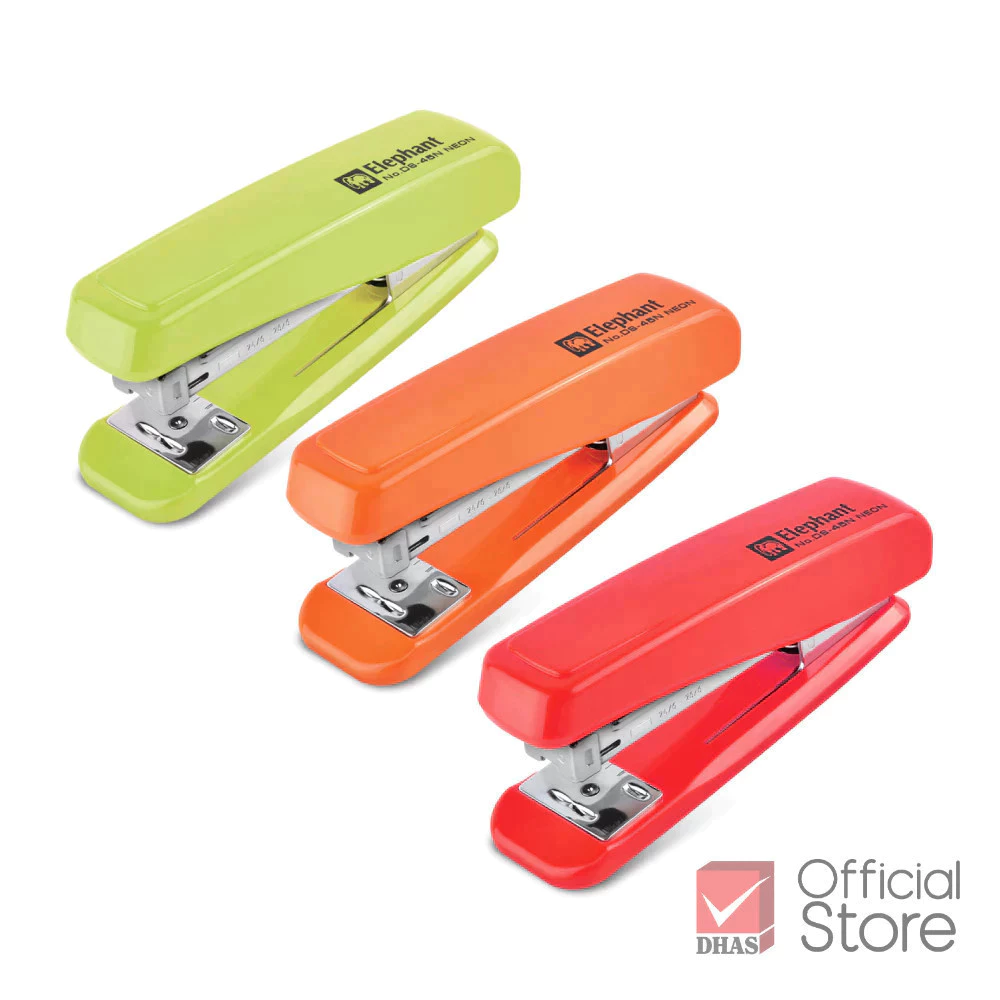 Elephant เครื่องเย็บกระดาษ No.DS-45N นีออน จำนวน 1 เครื่อง