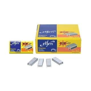 Elfen ลวดเย็บกระดาษ No.10 จำนวน 24 กล่อง/แพ็ค