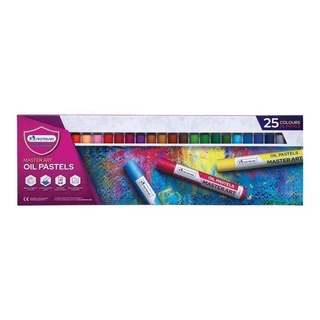 Master Art สีชอล์ก สีชอล์กน้ำมัน 25 สี เนื้อสีสด เนียนนุ่ม – จำนวน 1 กล่อง
