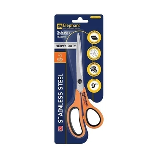 Elephant กรรไกร กรรไกรสแตนเลส Heavy Duty 9 นิ้ว รุ่น HEA 0390 จำนวน 1 เล่ม