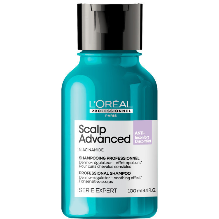 [สินค้าสมนาคุณงดจำหน่าย] SCALP ADVANCED ANTI-DISCOMFORT SHAMPOO แชมพูสำหรับหนังศีรษะบอบบาง แพ้ง่าย 100ml