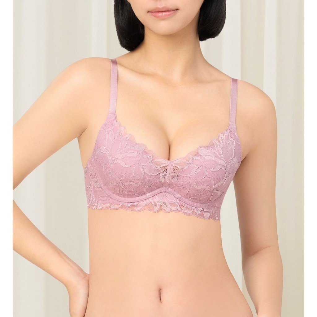 Triumph เสื้อชั้นในมีโครงดันทรง รุ่น Magnolia Lace WHU DV-R รหัส 10218484 สีม่วง 6718 — صورة 3