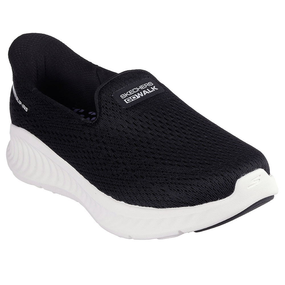 Skechers สเก็ตเชอร์ส รองเท้าผู้หญิง Women GOwalk Now GOwalk Shoes - 125644-BKW - Air-Cooled Goga Mat