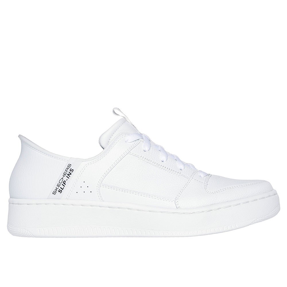 Skechers สเก็ตเชอร์ส รองเท้าผู้ชาย Men Slip-ins Court Classics Sport Court 92 Distown Shoes - 232445-WHT