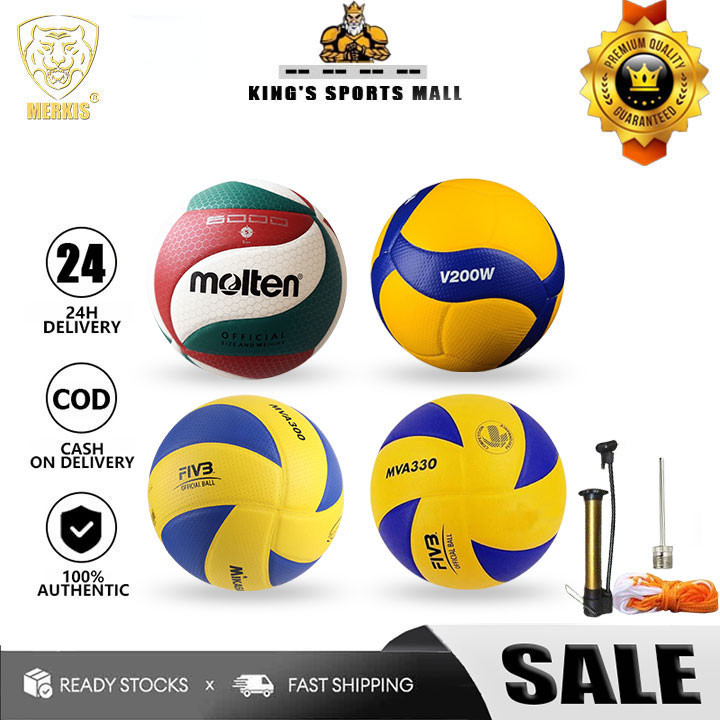 【ของแท้ 】MVA300 ลูกวอลเลย์บอล FIVB Official Original V300 วอลเลย์บอล หนัง PU ไซซ์ 5