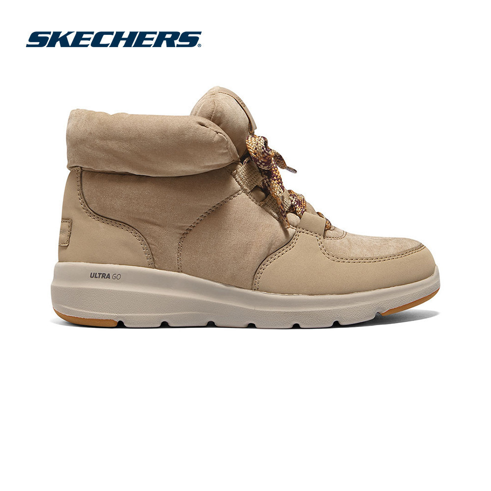 Skechers สเก็ตเชอร์ส รองเท้า ผู้หญิง On-The-Go Glacial Ultra Shoes - 144194-TAN