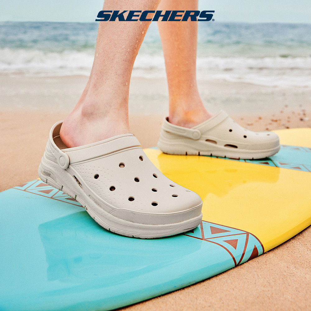Skechers สเก็ตเชอร์ส รองเท้าแตะ ผู้ชาย Foamies Arch Fit Sandals - 243160-NAT