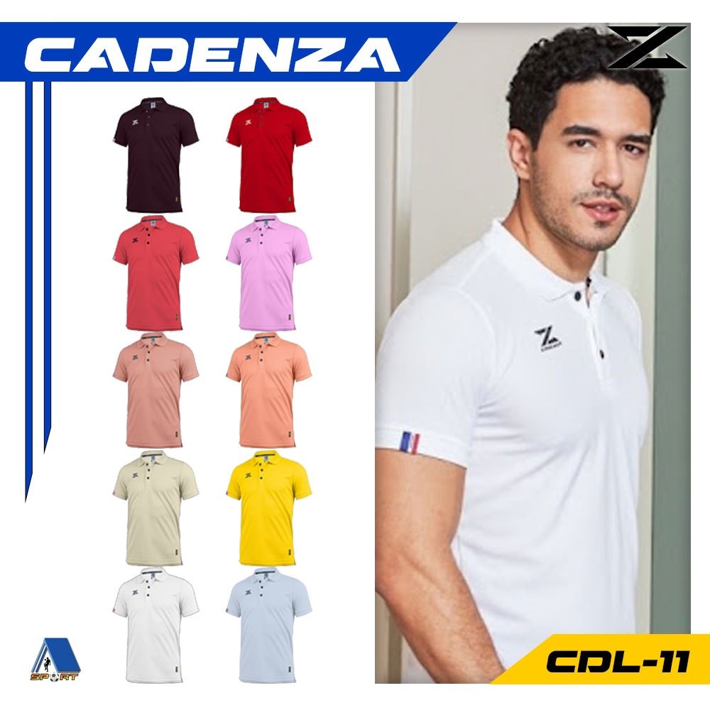[[ส่งฟรี!! มีเงินคืน]] CADENZA เสื้อโปโล รหัส CDL-11MEN ชุดที่ 2 แท้100%
