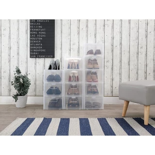INDEX LIVING MALL กล่องรองเท้า No.5657 รุ่นเลโก้ - สีใสโปร่ง