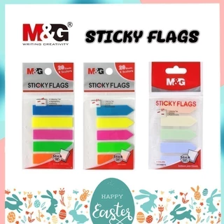 กระดาษโน้ต Sticky Flag สติ้กกี้โน้ต ดัชนี ที่คั่นเอกสาร M&G หัวลูกศร หัวสี่เหลี่ยม