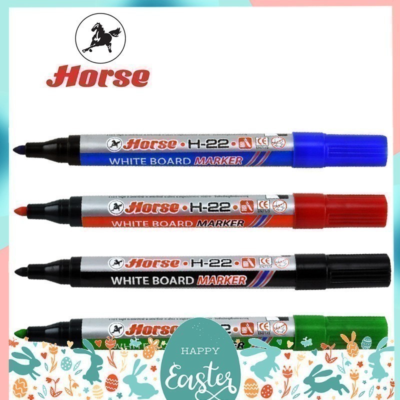 ปากกาไวท์บอร์ด ตราม้า รุ่น H-22