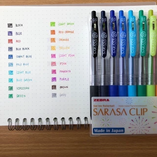 ปากกาเจล SARASA CLIP 0.4 MM และ 0.5 MM Set 10 สีพร้อมแพคเกจ และ แพ็คเกจใหม่