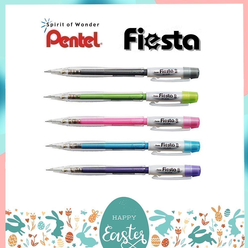 ดินสอกด ด้ามพาสเทล Pentel Fiesta ขนาด 0.5 MM