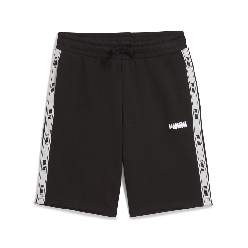 PUMA BASICS - Tape Shorts Youth สีดำ - 68860801 — صورة 2