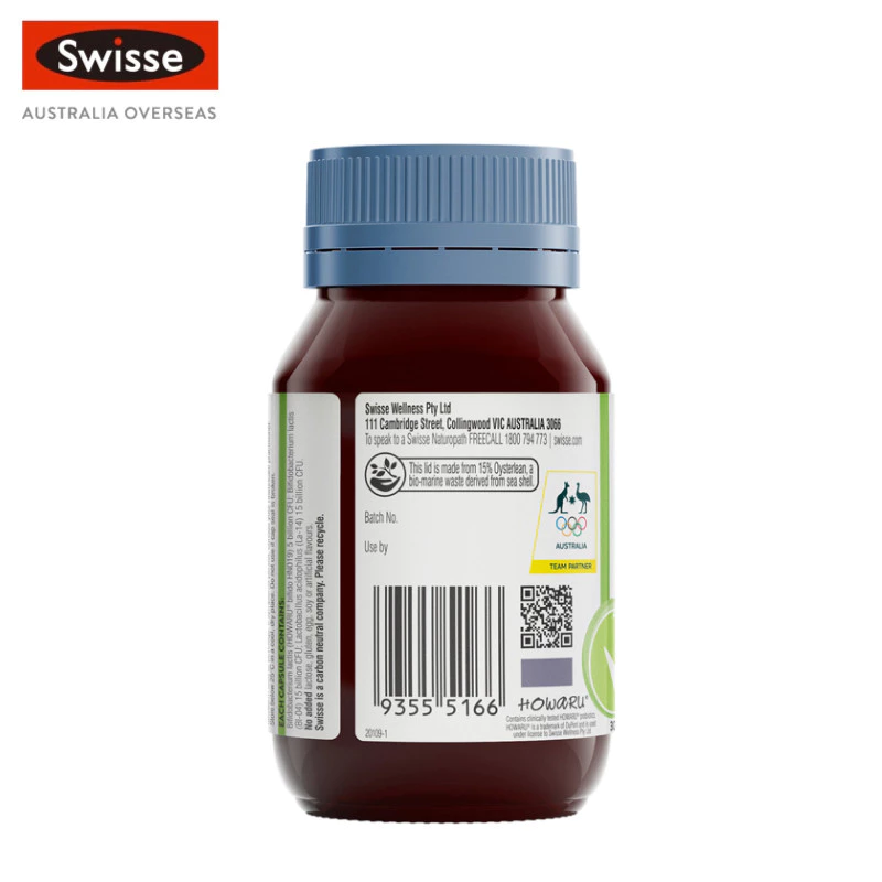 Swisse Ultibiotic Daily Digestive Probiotic อัลติไบโอติกส์ เดลี่ ไดเจสทีฟ โพรไบโอติกส์ 30 แคปซูล (EXP:01 2028) thumbnail 5
