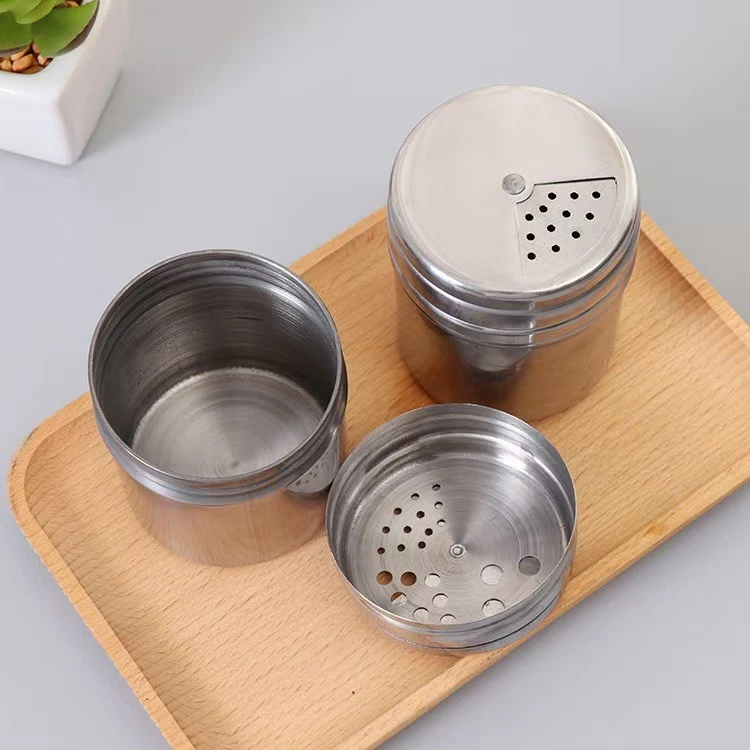 MAYA Coffee ขวดใส่เครื่องปรุง สแตนเลส ใหม่ปรับรูได้3ระดับ มี3ขนาด ขวดใส่พริกป่น DPJL