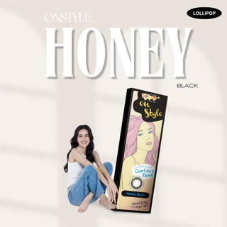 Lollipop OnStyle Contact Lens Honey Black 0.00ถึง-1000 คอนแทคเลนส์