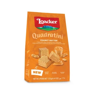 ล็อคเกอร์ ควอราตินี พีนัตบัตเตอร์ 125 ก. / Loacker Quadratini Peanut Butter 125 g.