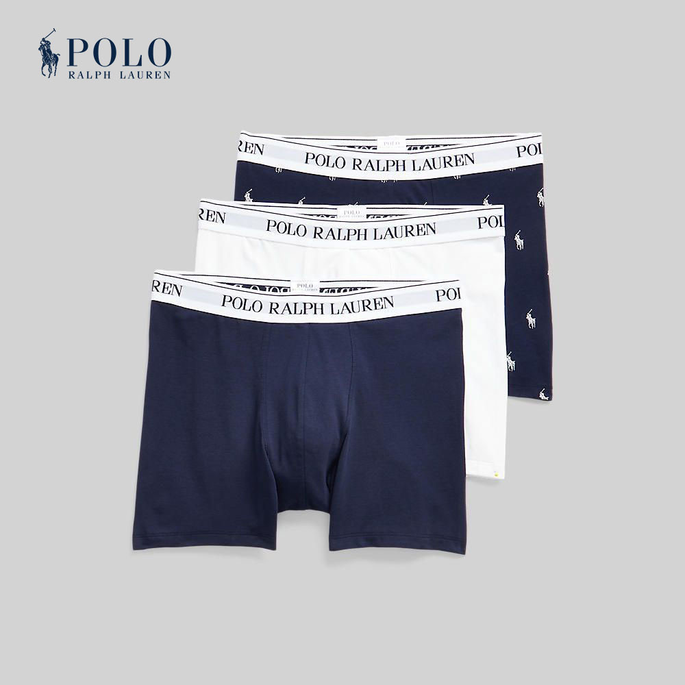 Polo Ralph Lauren Underwear StretchCotton Boxer Brief 3-Pack กางเกงชั้นใน Boxer Briefs รุ่น MAPOUND0