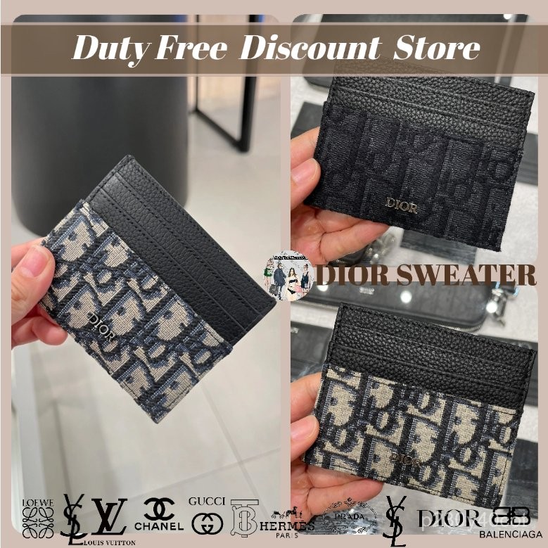 กระเป๋าใส่บัตรผู้ชาย DIOR ✨ กระเป๋าสตางค์ผู้ชายที่ใส่บัตร