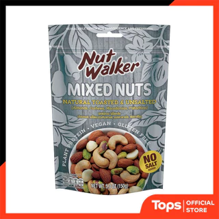 NUT WALKER นัทวอล์คเกอร์มิกซ์นัทอบไม่ใส่เกลือ 150กรัม [8859601603828]