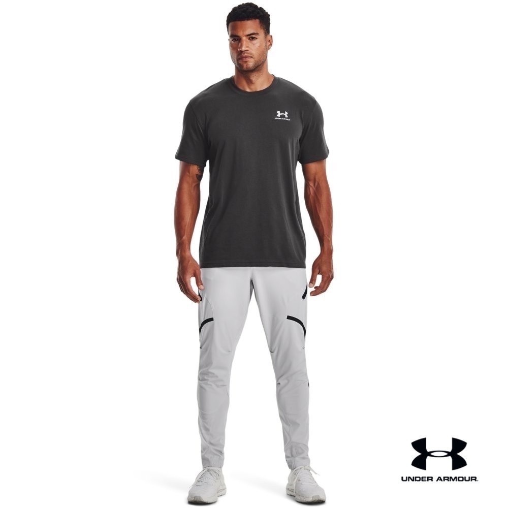 Under Armour UA  Men's Logo Embroidered Heavyweight Short Sleeve อันเดอร์ อาร์เมอร์ เสื้อออกกำลังกายสำหรับผู้ชาย